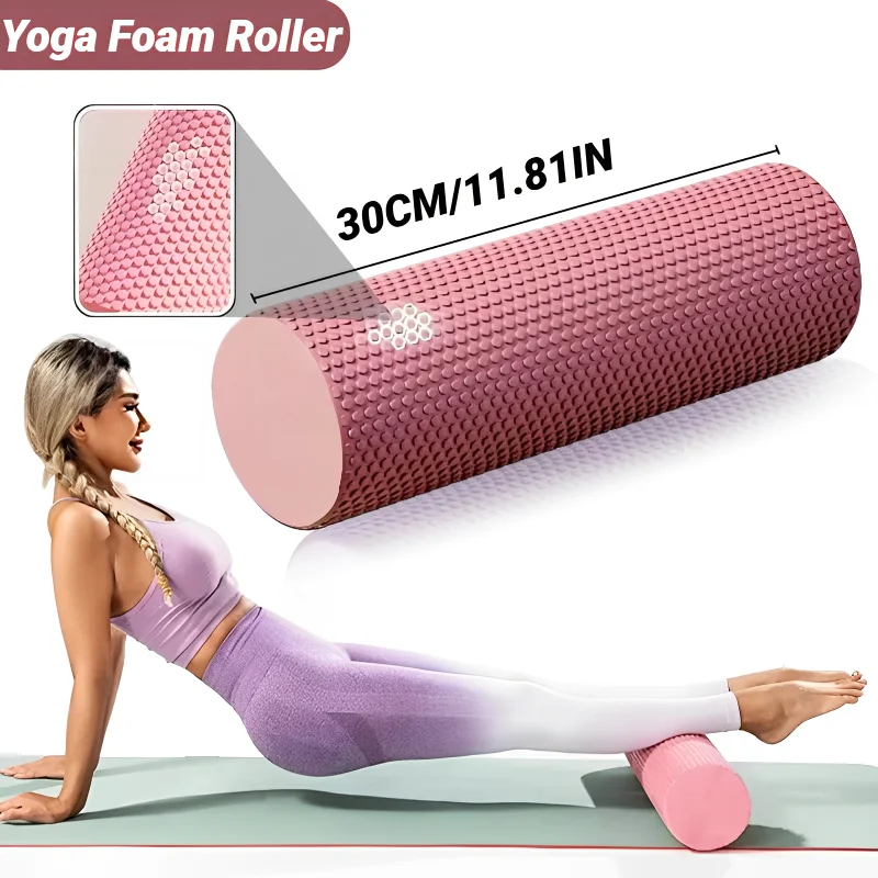 Pilates Yoga Home - Hexagonal Yoga Roller: EVA Foam Cylinder
