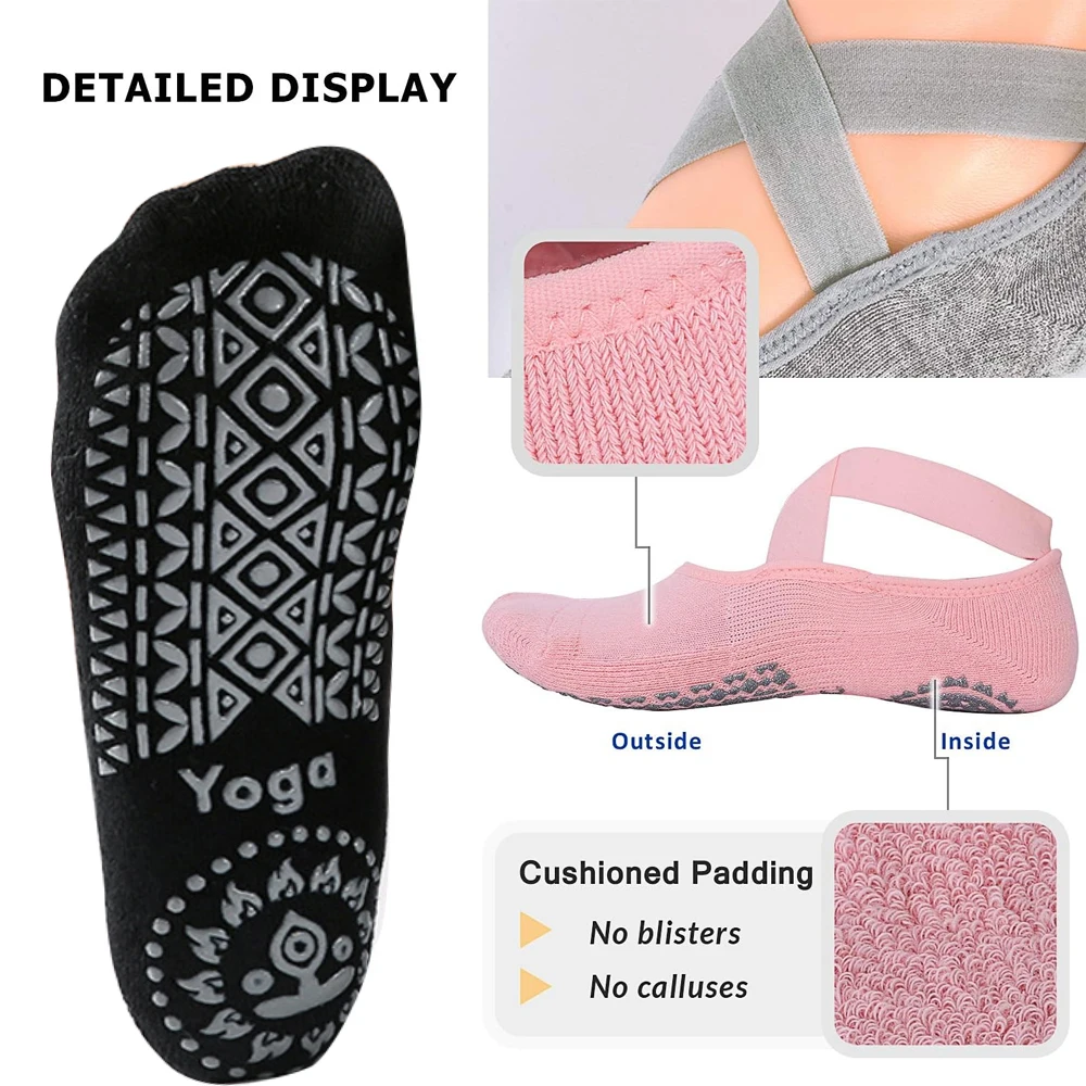 1Pair Yoga Socks for Women Non - đánh giá và giá Pilates Yoga Barre