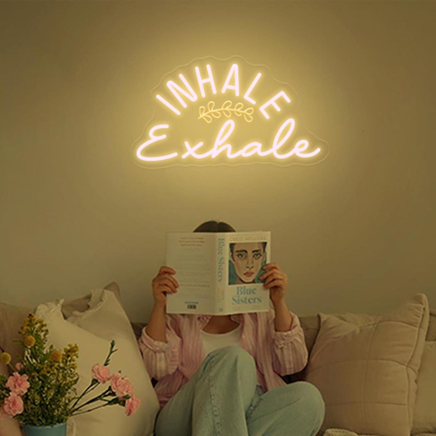 Inhale Exhale Neon Sign Dimmab - đánh giá và giá Pilates Yoga Wellness