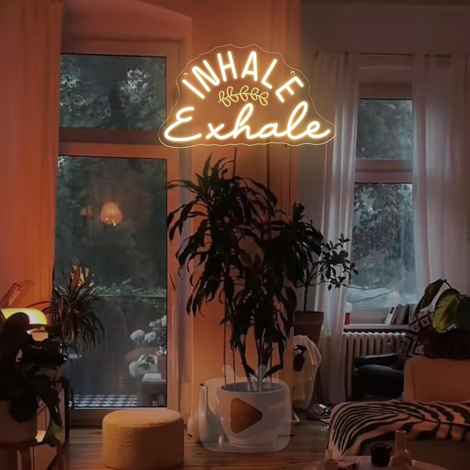 Inhale Exhale Neon Sign Dimmab - đánh giá và giá Pilates Yoga Wellness