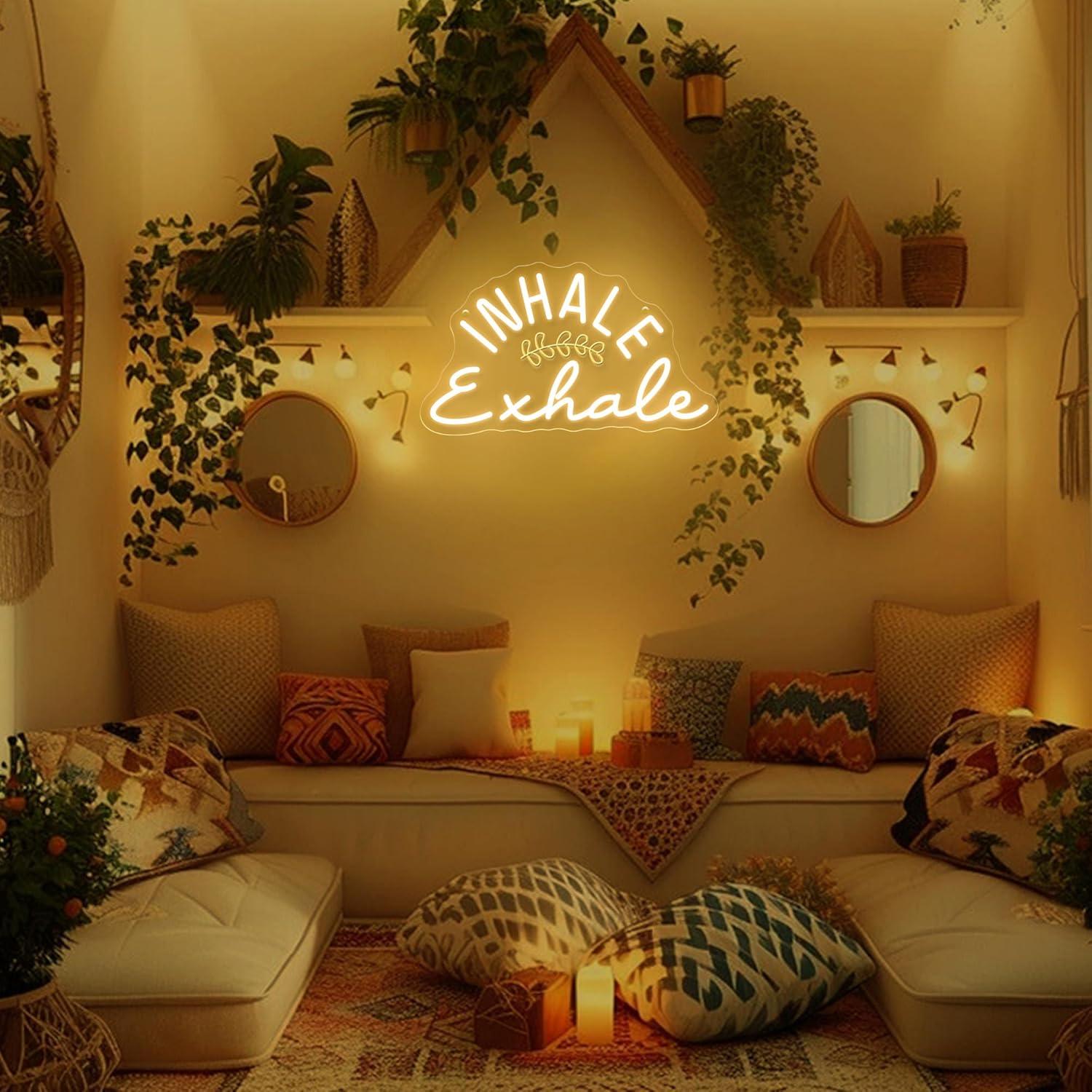 Inhale Exhale Neon Sign Dimmab - đánh giá và giá Pilates Yoga Wellness