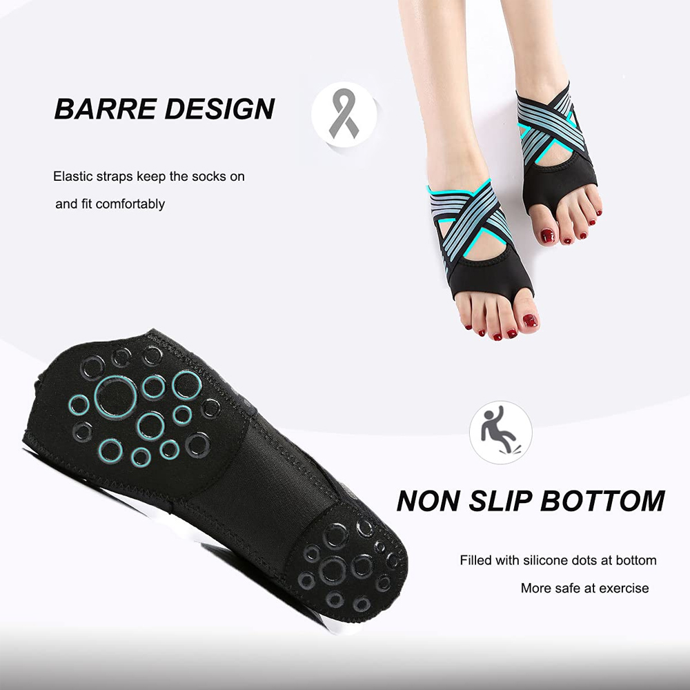 1Pair Women Non-Slip Toeless G - đánh giá và giá Pilates Yoga Barre