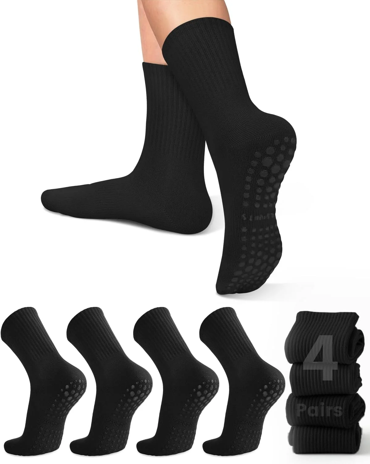4 pairs of women's yoga socks, - đánh giá và giá Pilates With Yoga