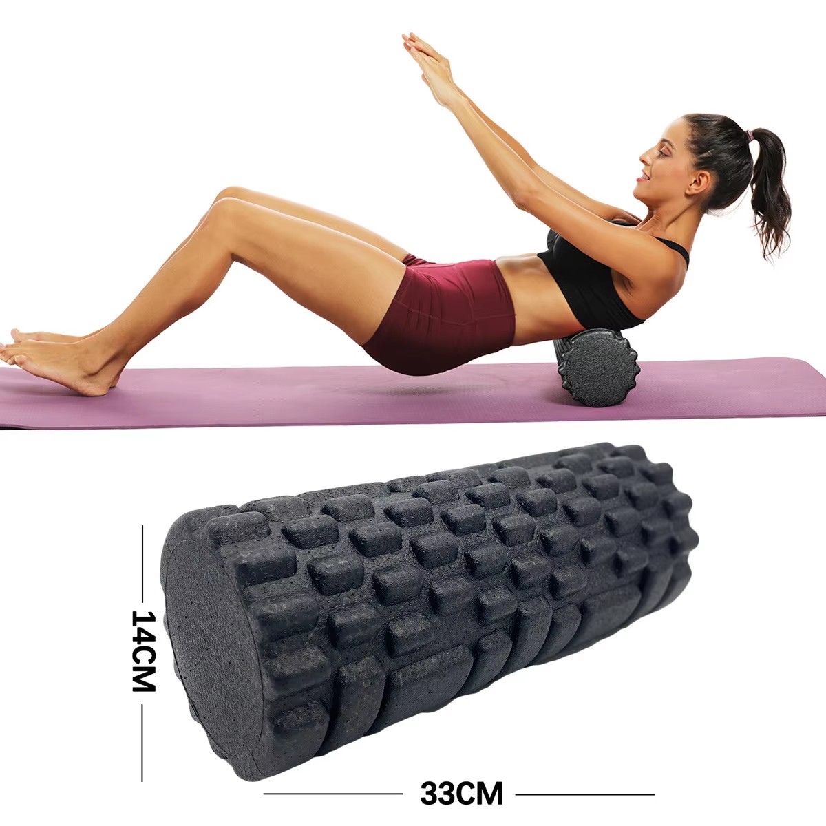 30/33cm Fitness Foam Roller Yo - đánh giá và giá Pilates Yoga Home
