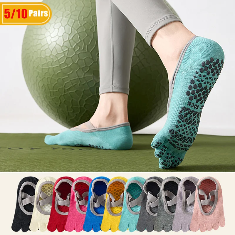 5/10 Pairs Women's Cotton Yoga - đánh giá và giá Pilates With Yoga