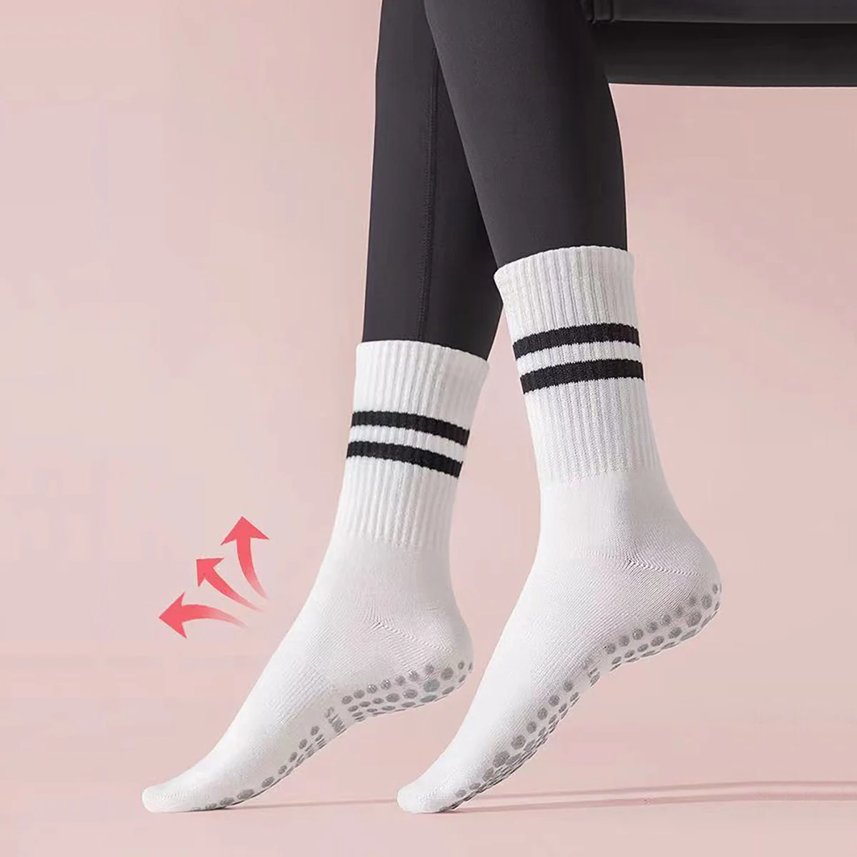 3 Pairs Long Yoga Socks with G - đánh giá và giá Pilates Yoga Barre