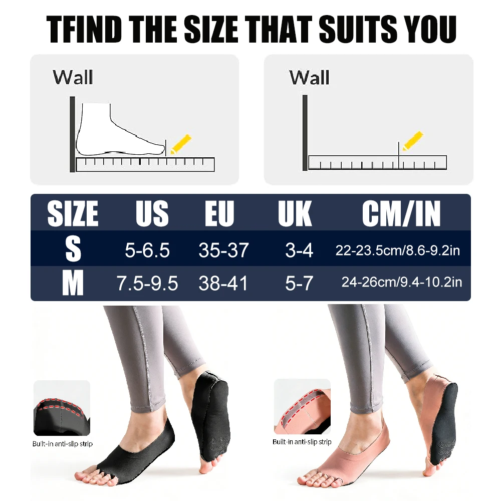 1Pair Toeless Yoga Socks for W - đánh giá và giá Pilates Yoga Home