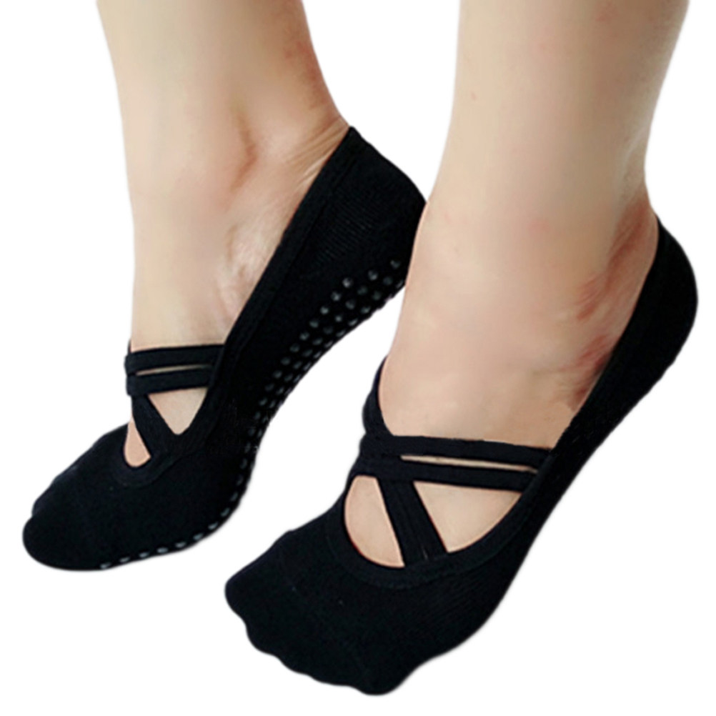 Yoga Socks Women Black Non Ski - đánh giá và giá Pilates Yoga Barre