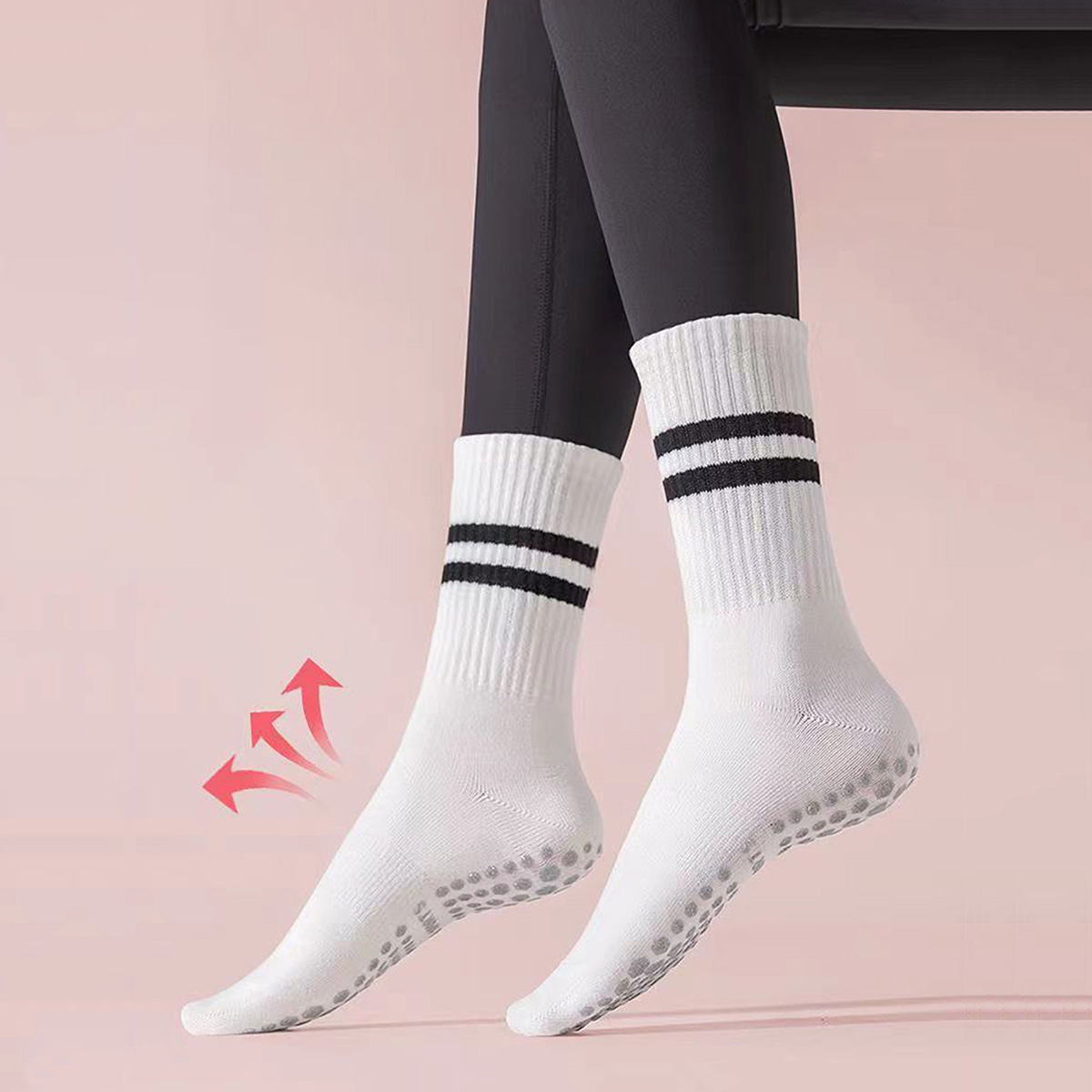 3 Pairs Long Yoga Socks with G - đánh giá và giá Pilates Yoga Barre